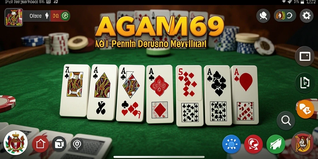 Tampilan gameplay Domino yang menarik dan seru di AGAM69.