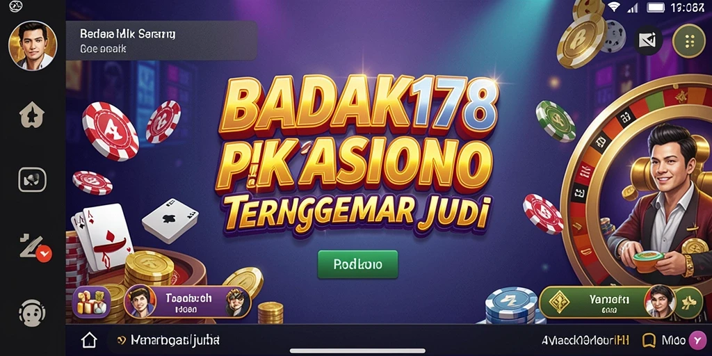 Tampilan penuh aksi gameplay kasino di BADAK178.