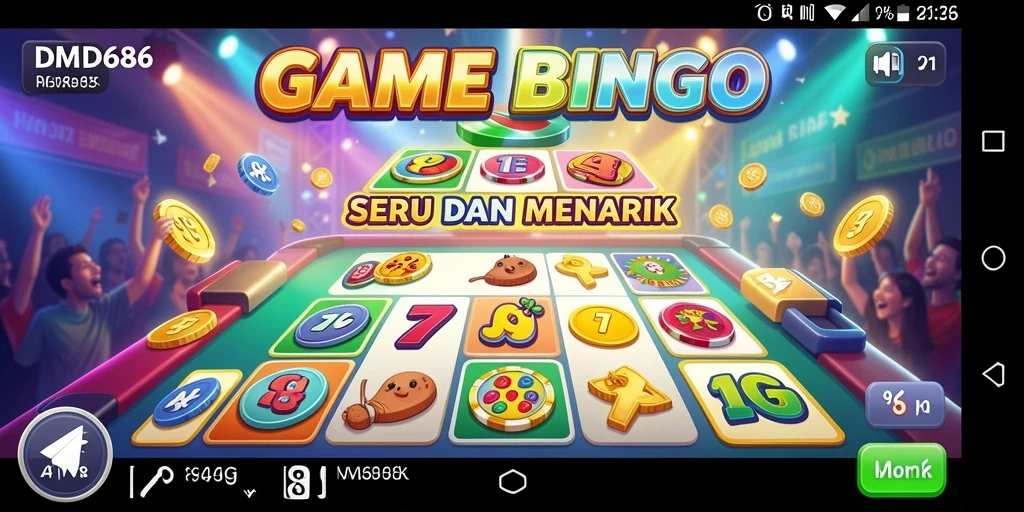 Tangkapan layar DMD686 menunjukkan aksi seru bermain Bingo.