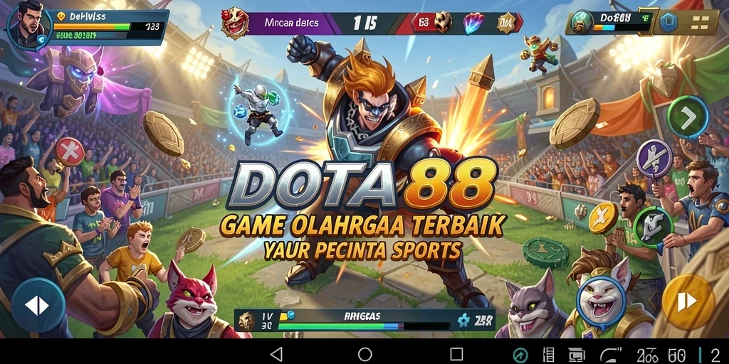 Tampilan gameplay DOTA88 yang menegangkan dan seru.