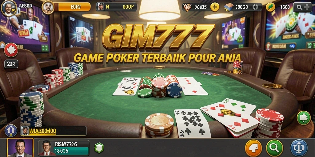 Gameplay menegangkan di GIM777 dengan para pemain poker.