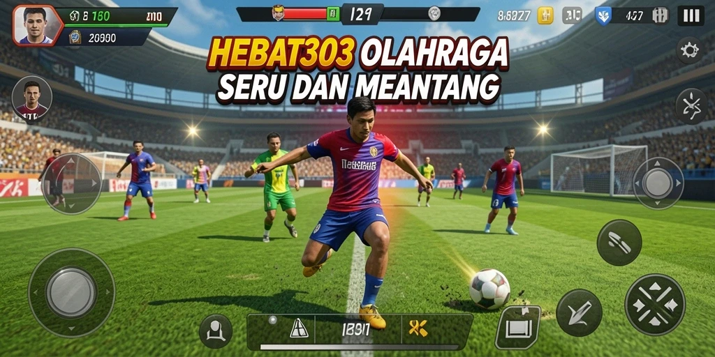 Tampilan permainan HEBAT303 yang mendebarkan dengan aksi olahraga.