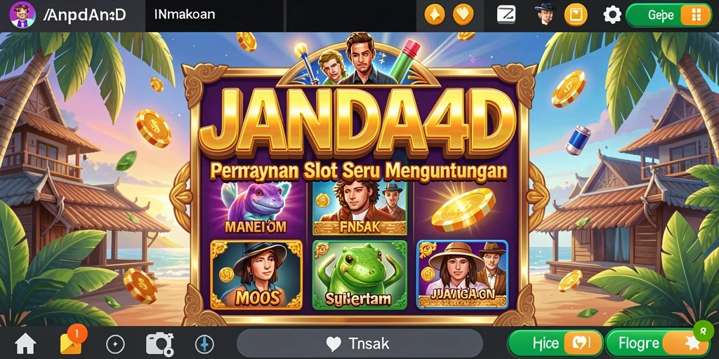 Gameplay JANDA4D dengan desain Slot yang mengesankan.