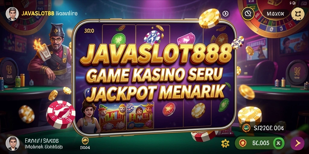 Tampilan menakjubkan dari gameplay Kasino di JAVASLOT88.
