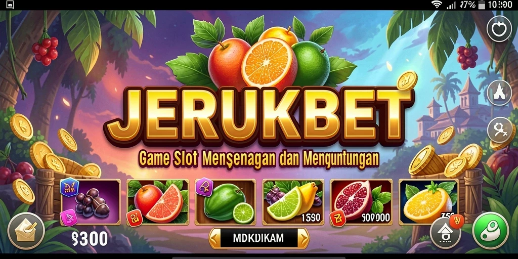 Tampilan permainan Slot yang mengasyikkan di JERUKBET.