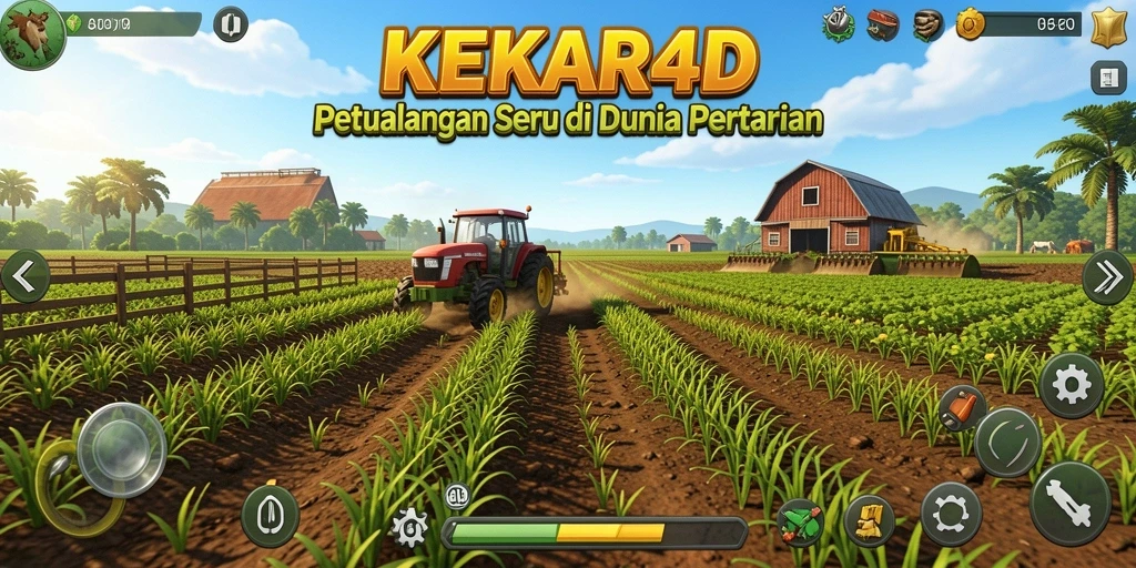 Tangkapan layar menunjukkan gameplay seru di dunia pertanian.