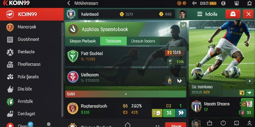Tampilan menarik dari gameplay aplikasi Sportsbook KOIN99.
