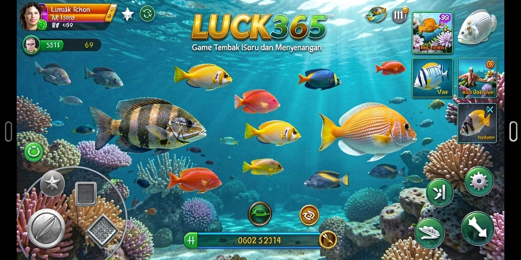 Tangkapan layar permainan LUCK365 menampilkan momen seru Tembak Ikan.