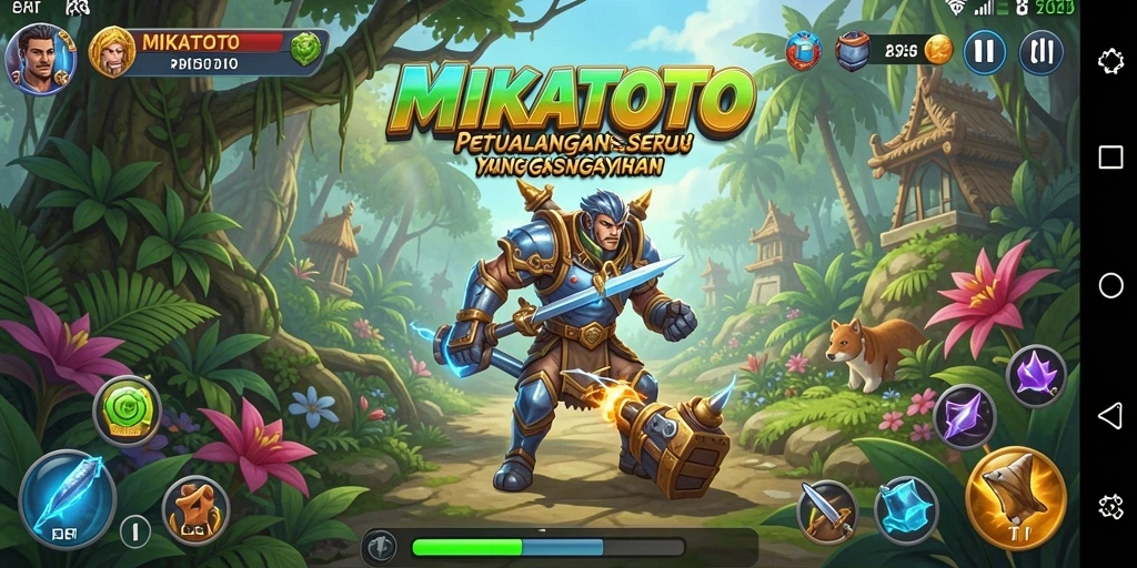 Tampilan gameplay MIKATOTO yang menegangkan dan penuh aksi.