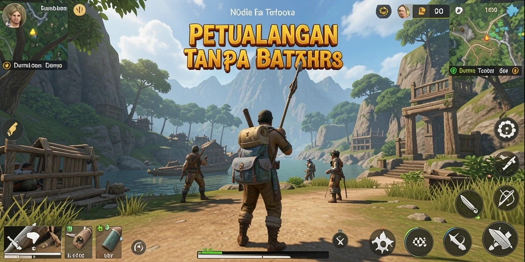 Tampilan gameplay N06 yang menakjubkan dalam dunia Open World.