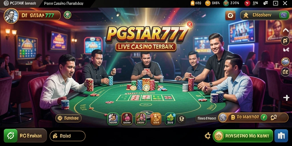 Tampilan gameplay yang mendebarkan di PGSTAR777 dengan dealer langsung.