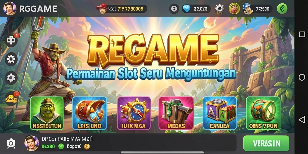 Tampilan gameplay RPGAME yang mendebarkan dalam permainan Slot.