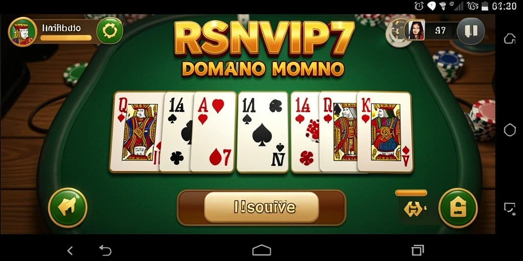 Tampilan gameplay seru RSNVIP7 saat bermain Domino.