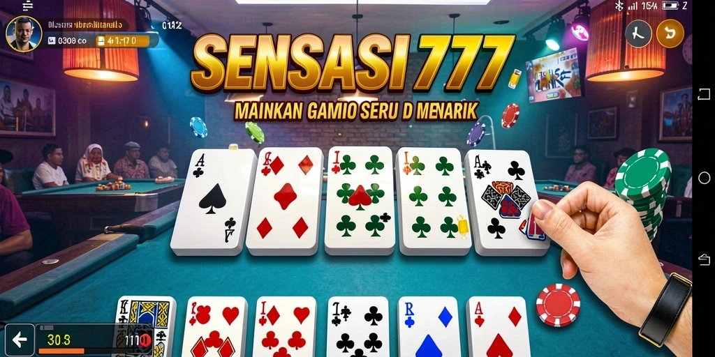 Tampilan gameplay menarik dalam SENSASI777 yang penuh warna.