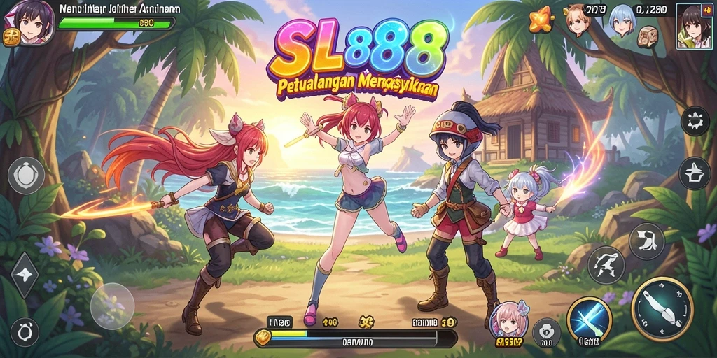 Tampilan menarik dari gameplay SL888 yang penuh warna.