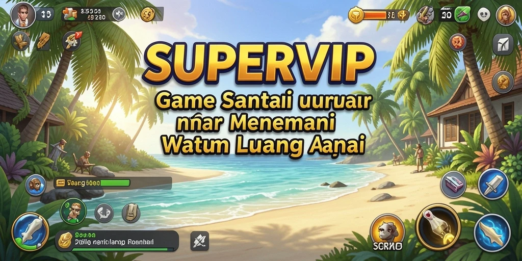 Tampilan gameplay menarik dari SUPERVIP yang menampilkan aksi santai.