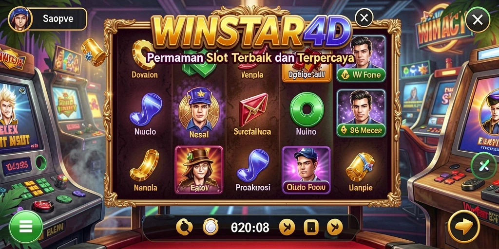 Gameplay menarik WINSTAR4D dengan fitur slot yang memikat.